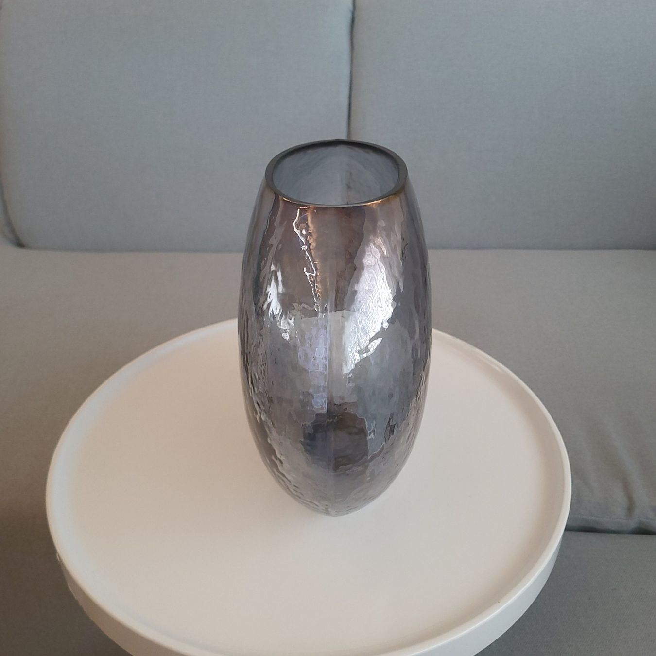 Vasi & Recipienti: Runde, gewölbte Vase aus Rauchglas – Usato da Savièse venduto da qm2710 7
