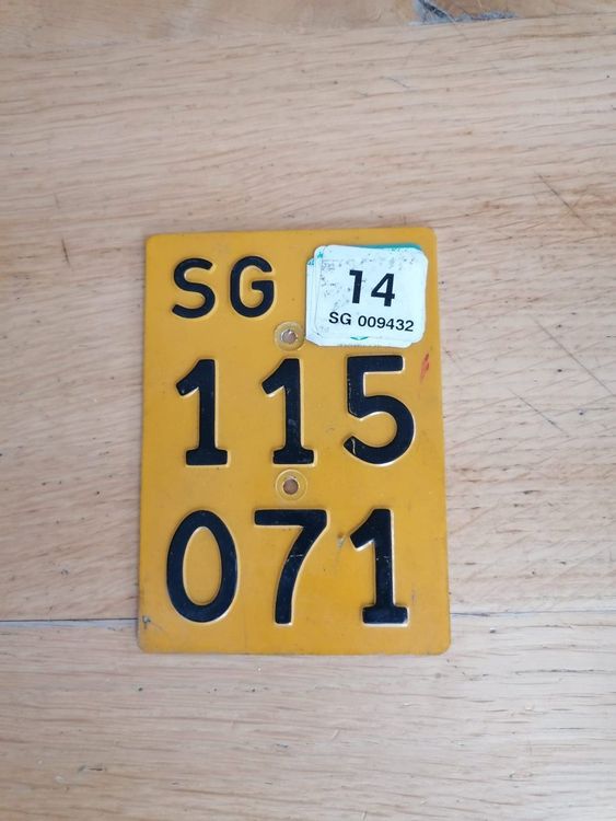 Mofa Töffli Kennzeichen | Kaufen auf Ricardo