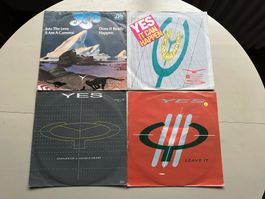 YES tolle Singles RICK WAKEMANN STEVE HOWE 80's Kult Top Hit