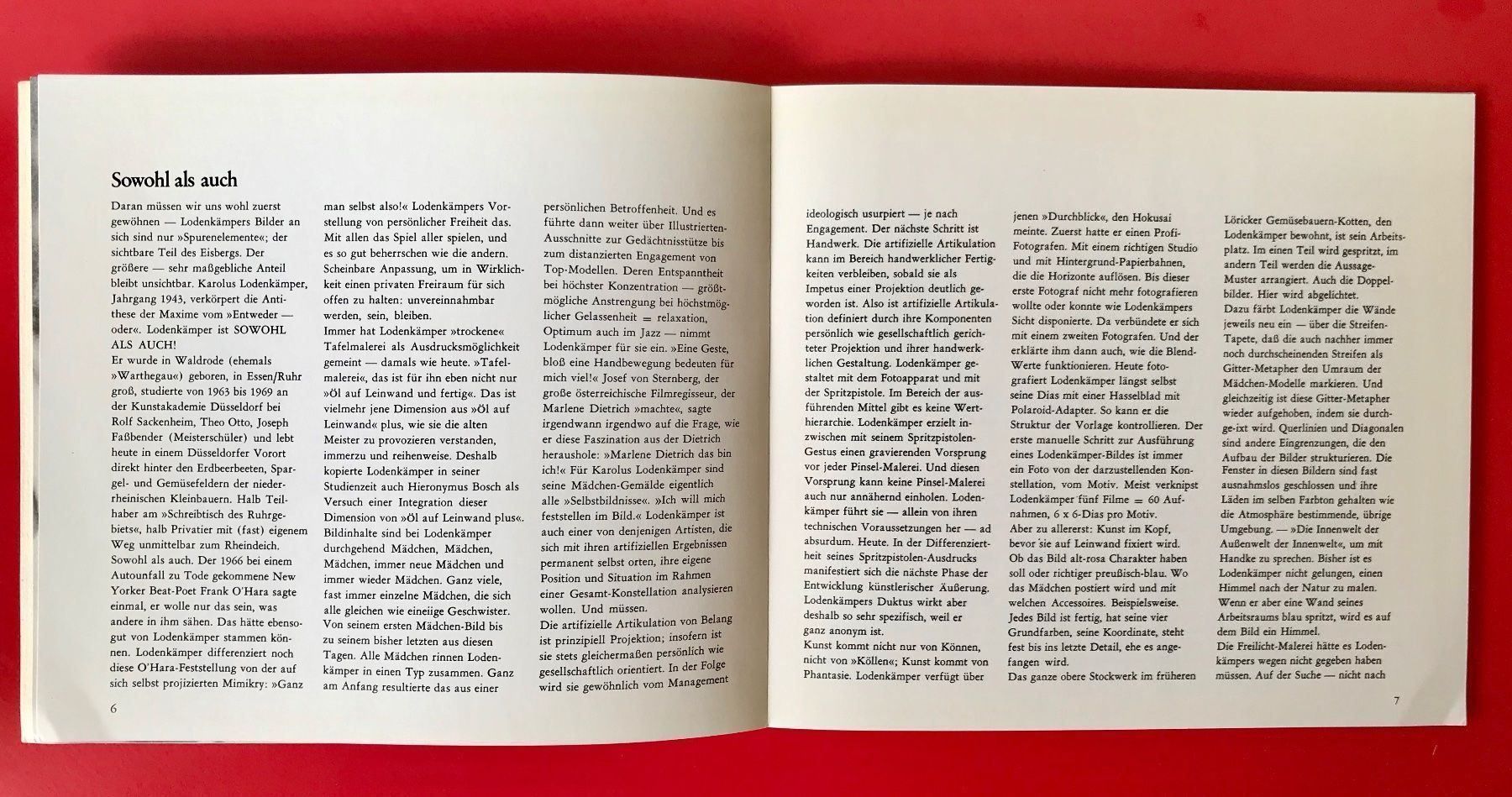 Libri: KAROLUS LODENKÄMPER Monografie 1973 – Usato da Zürich venduto da EYEBOOKS 2