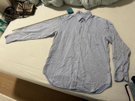 Chemise vintage Giorgio Armani, Taille 40, bleu ciel