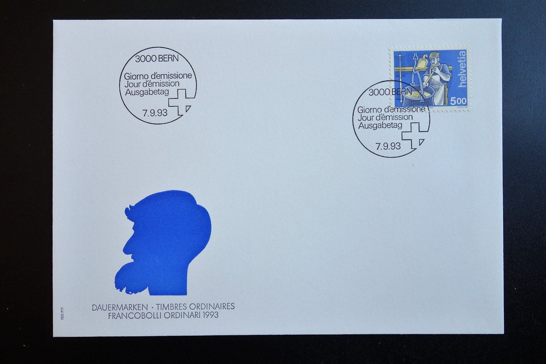 Tutti i francobolli: 1993 FDC Mensch und Beruf III - Käser – Nuovo (secondo la descrizione) da Mettmenstetten venduto da Sutasso