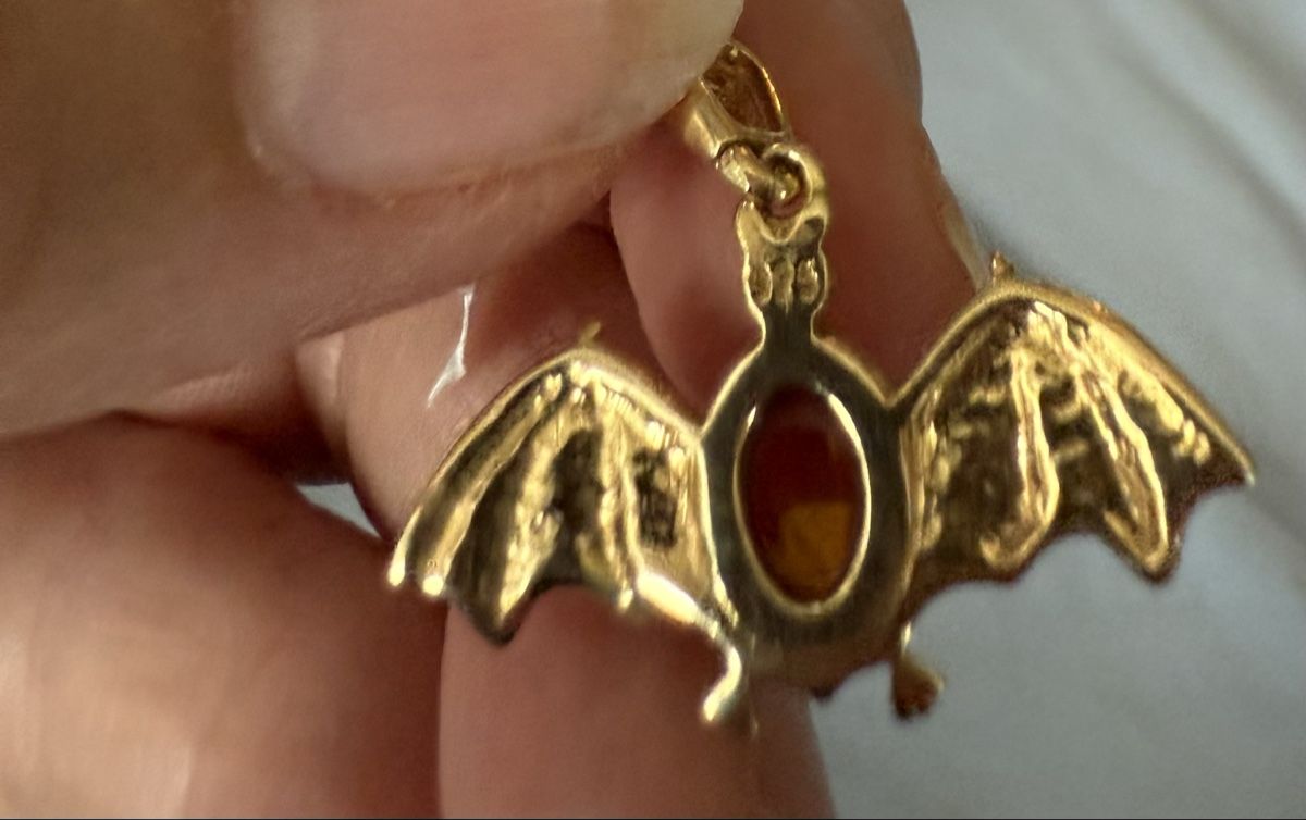 Pendentifs: Fledermaus Anhänger Silber vergoldet – Neuf avec emballage d'origine à Ebikon par elischka 1