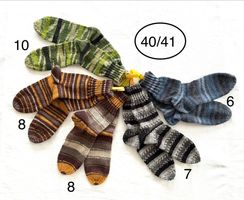 handgestrickte Wollsocken, 40/41
