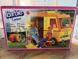 70er Barbie Mattel Country Camper Wohnwagen mit Originalbox