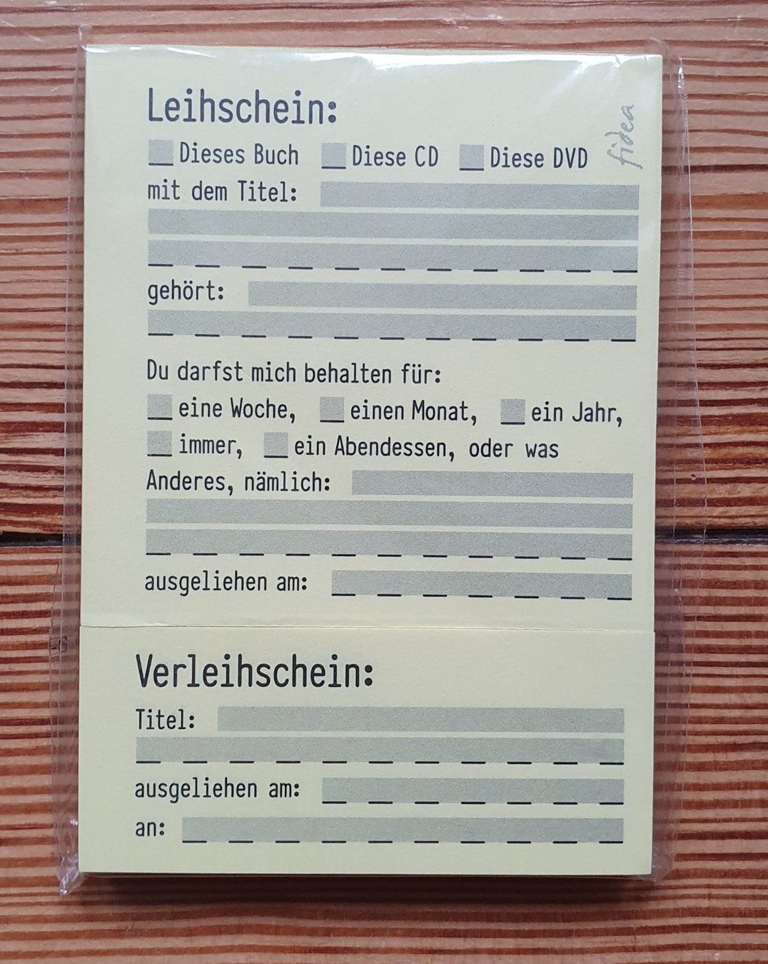 Aufkleber: Leihscheine als Post-its OVP – Neu und originalverpackt aus Meinisberg von Steiner31