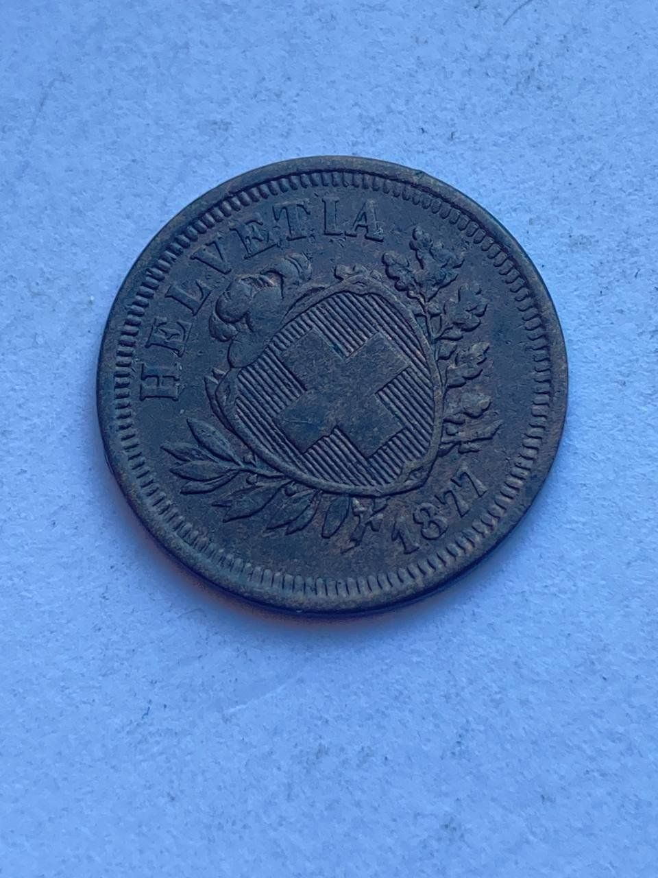 Alle Münzen: Schweiz 1 Rappen 1877 – Gebraucht aus Muralto von manueldisaba01 3