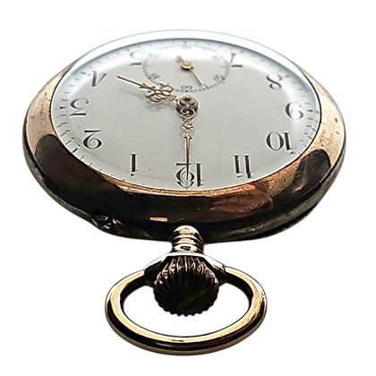 Uhren: Taschenuhr antik vergoldet – Gebraucht aus Zug von urzeit 2