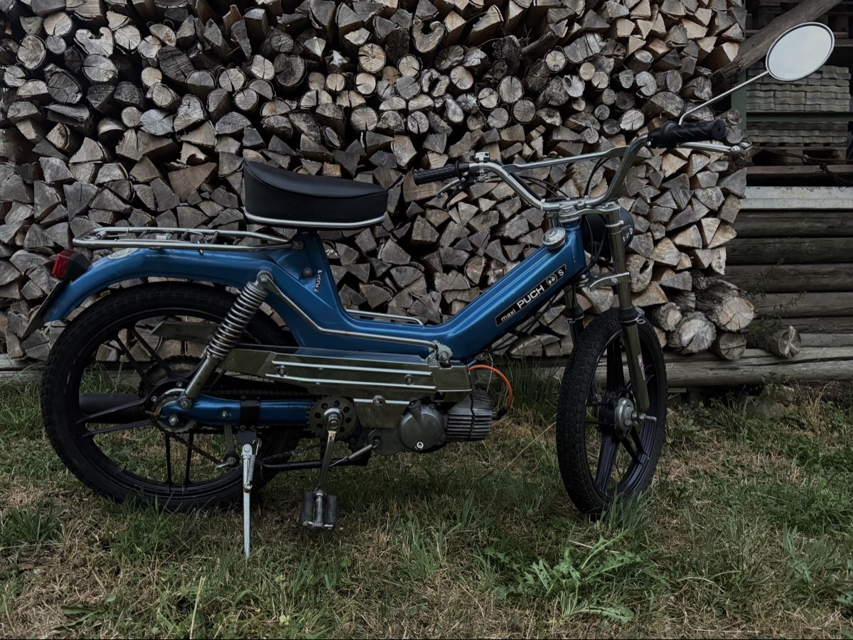 Puch Ciclomotori: Puch Maxi S Mofa blau ab 1.- CHF – Usato da Adetswil venduto da ss3linaa 3