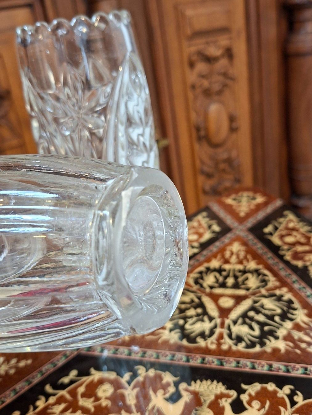 Vasi & Recipienti: 2 Vintage Kristall Vasen Set – Usato da Steffisburg venduto da ZeitReise_ 3