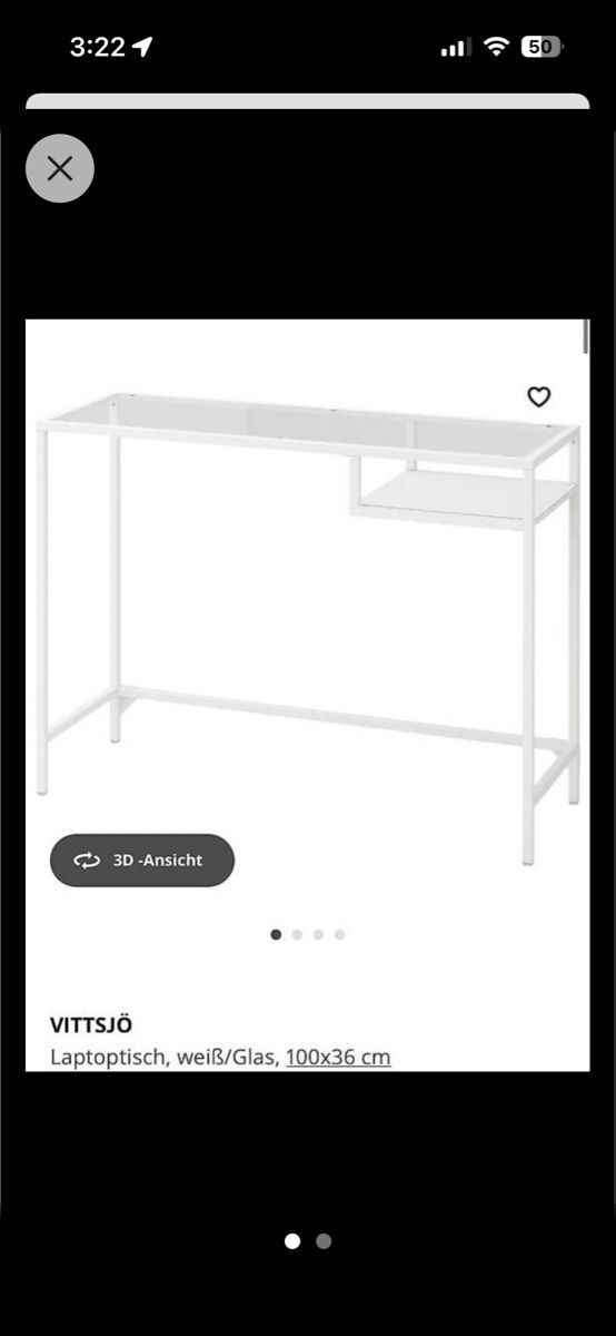 Schreibtische: Ikea Vittsjö Schreibtisch – Neu (gemäss Beschreibung) aus Luzern von far_2w6f 1