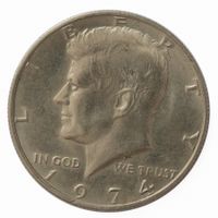 USA 1/2 Dollar "Kennedy Half Dollar" 1974