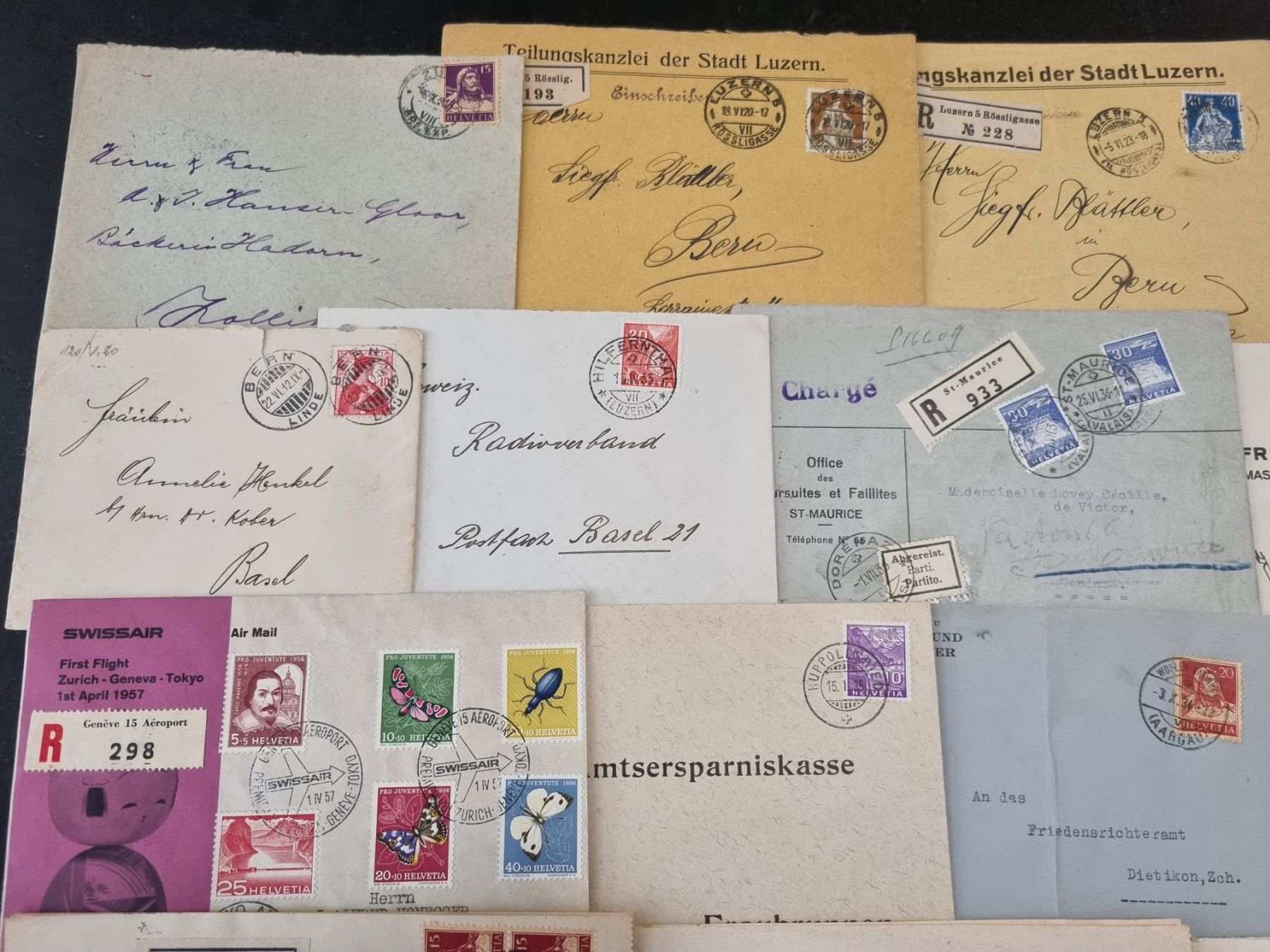 Tutti i francobolli: Lot mit 28 Bedarfs-Briefe – Usato da Gümligen venduto da Geniusbuy 1