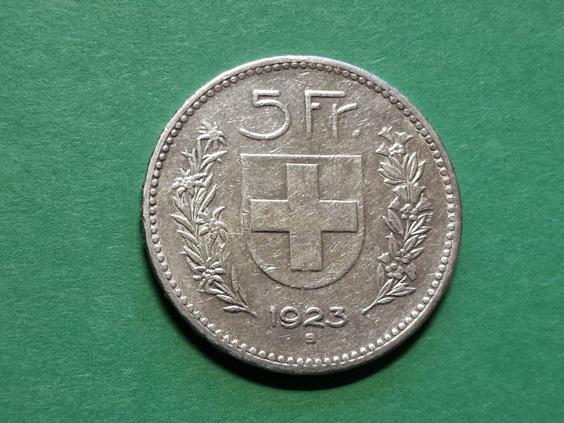 Toutes les monnaies: 5-Franken 1923 silber. – D'occasion à Zürich par Moreira01 3