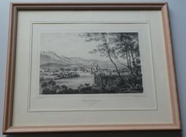 Ansicht Stich Solothurn Rohbock