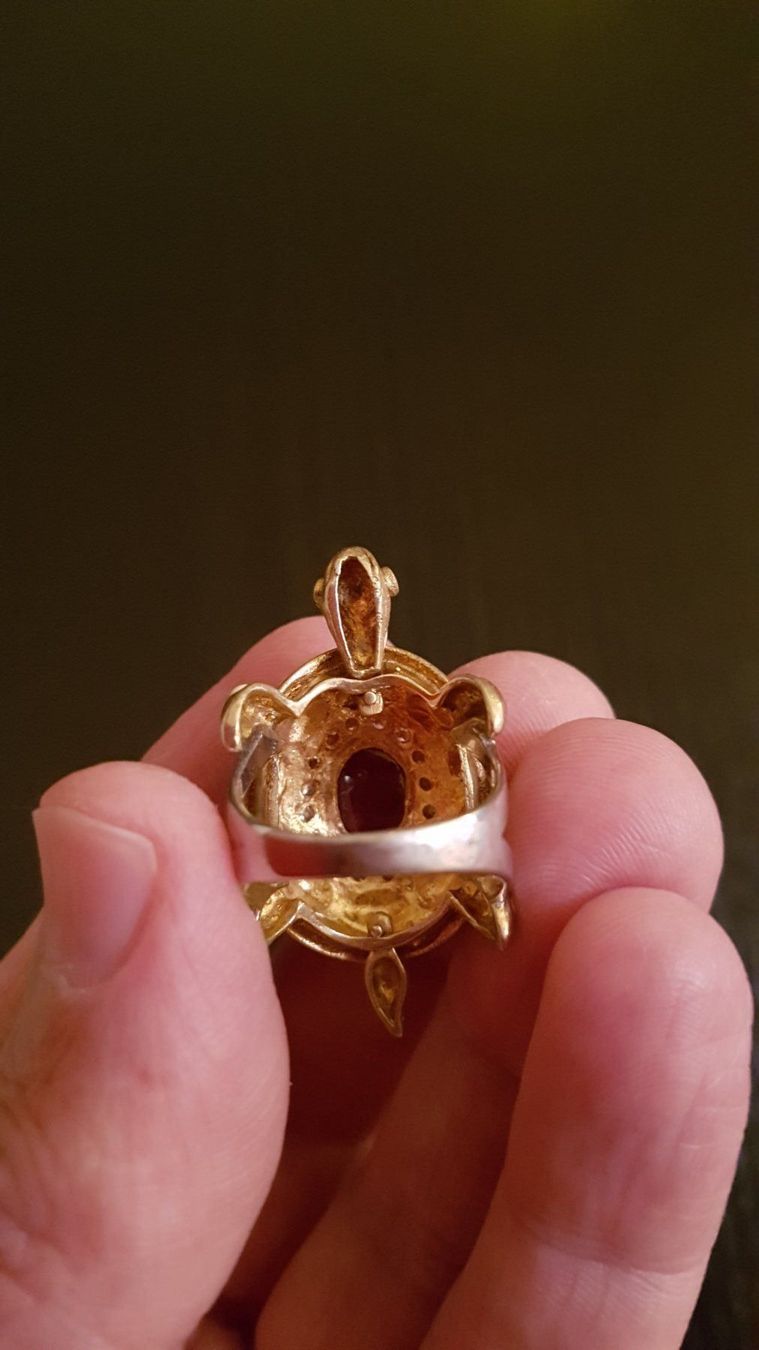 Anelli: Schildkröten Ring mit Rubin Fabrikneu – Nuovo (secondo la descrizione) da KLOTEN venduto da Luxurious-Shop 3