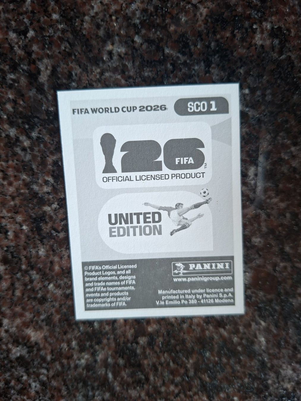Panini Carte collezionabili: Panini FIFA 2026 Sticker - SCO 1 – Nuovo (secondo la descrizione) da Erlinsbach venduto da pfunky 1