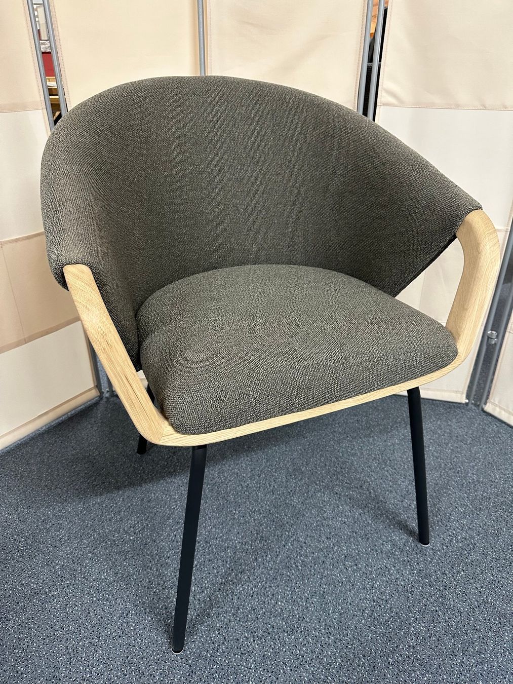 Stühle: 3 Sessel TERRAFINE Asteiche Bianco Stoff Q2 – Neu (gemäss Beschreibung) aus Unterentfelden von moebelrufli 2