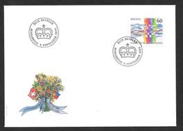 FDC 886 Gemeinschaftsausgabe CH/FL ET 5.9.1995