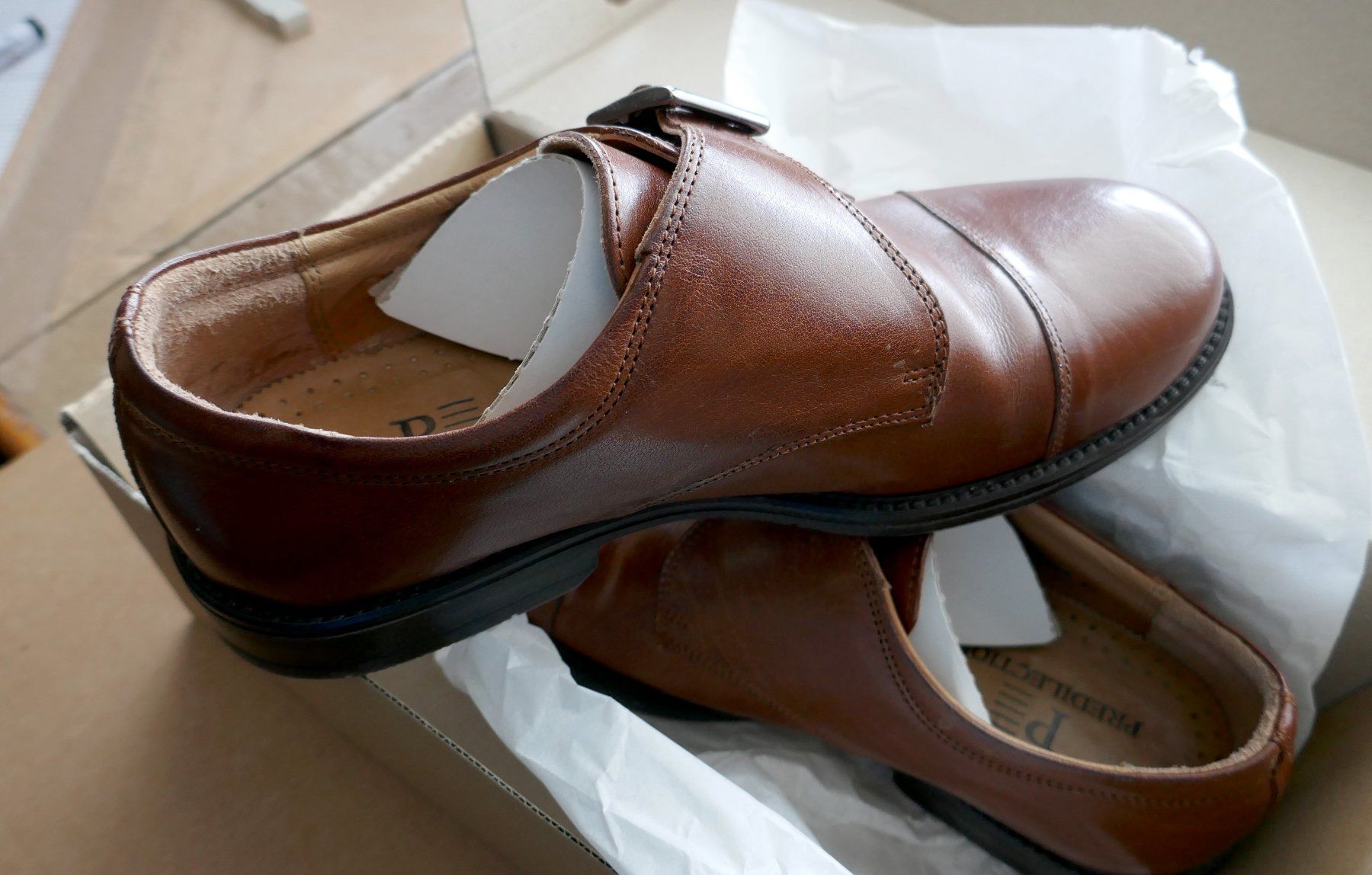 Scarpe da uomo: Herren Lederschuhe mit Schnalle – Usato da Ehrendingen venduto da Wolfmanjack 2
