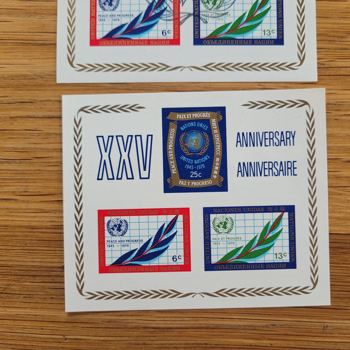 Tutti i francobolli: Kleinbogen UNO Nations Unies 1945-1970 – Usato da Biel/Bienne venduto da Destockweb 2