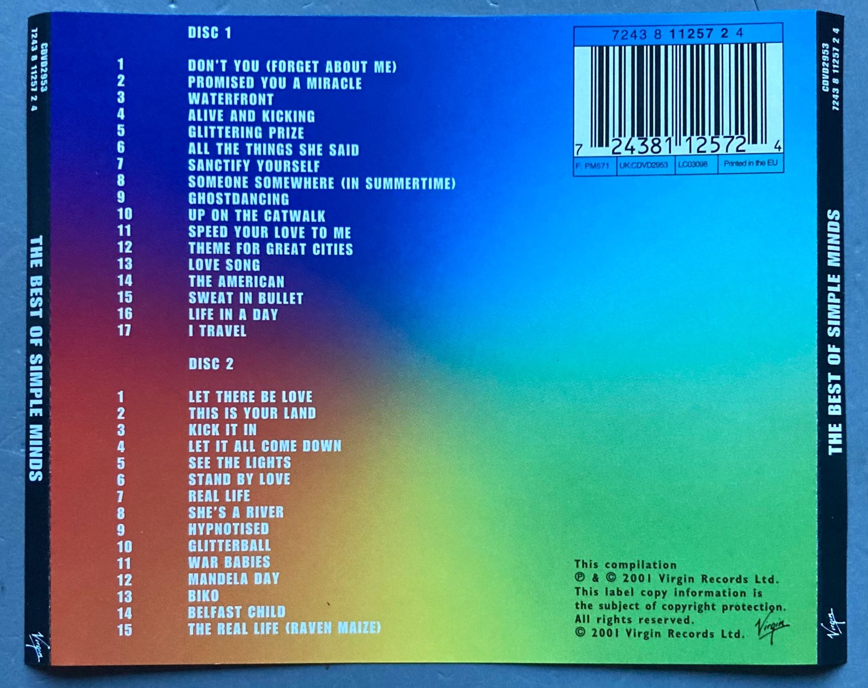 CDs: SIMPLE MINDS - THE BEST OF SIMPLE MINDS – D'occasion à Poliez-Pittet par Newtown-Records 1