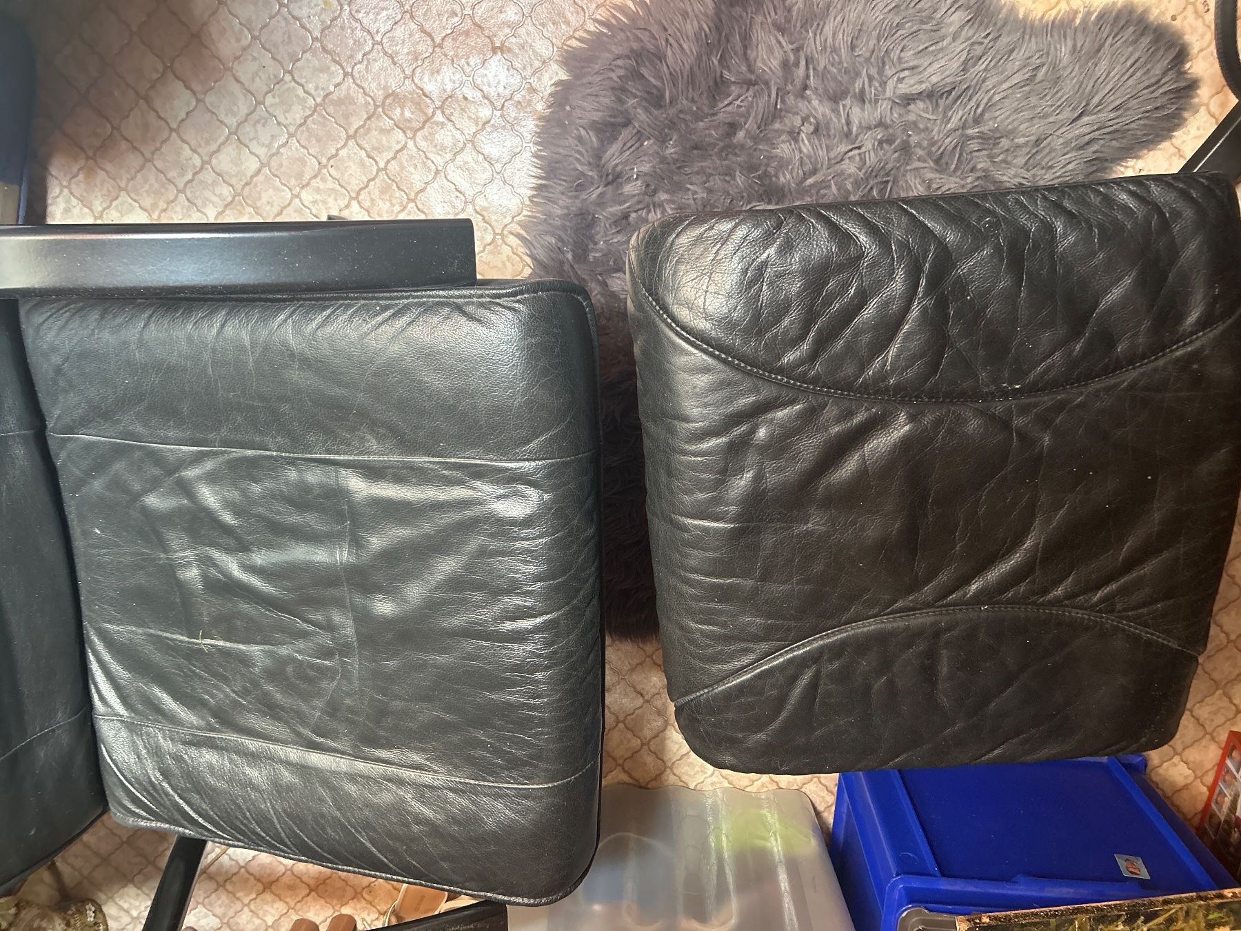 Sessel: Ledersessel schwarz gebraucht 2 St. – Gebraucht aus Buttikon SZ von fas_zts7 1