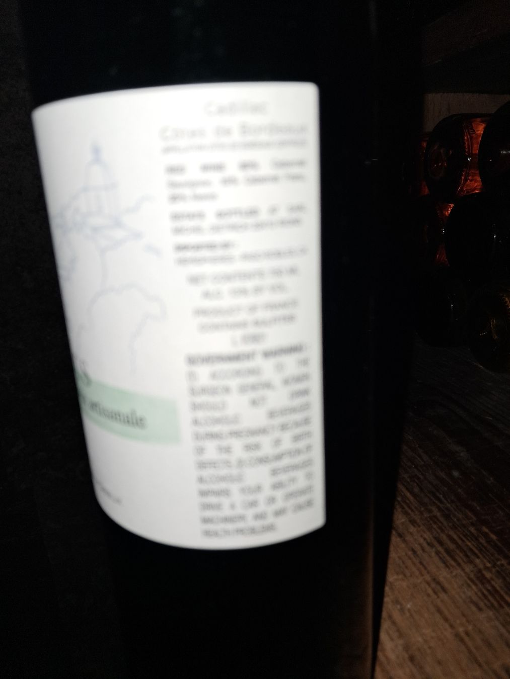 Wein: Les vignes de coulous Cadillac cotes de bordeaux 2021 – Neu und originalverpackt aus Le locle von juliensaran 3