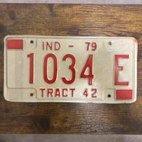 🇺🇸 1979 Vintage U.S. Autoschild - Indiana 1034 E