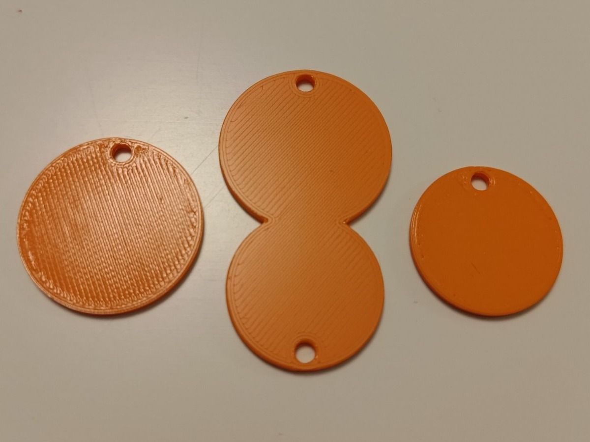 Portachiavi: Einkaufswagenchips 3er Set orange (3D-Druck / PLA) – Nuovo e nell'imballaggio originale da Liestal venduto da Kratzilla 1