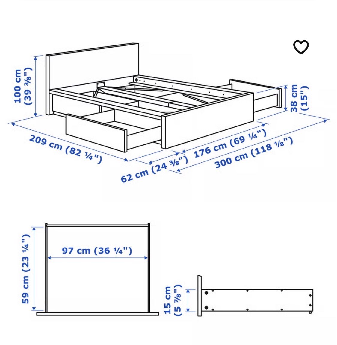 Betten: Ikea MALM - Bettgestell / Bed frame – Neu (gemäss Beschreibung) aus Zürich von mikosbartlomiej 1