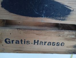 Alte Harasse / Holzkiste mit Schriftzug, Vintage Look!