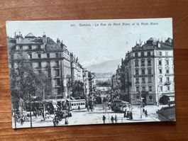 AK um 1900 Genf Rue Mont Blanc  (G2576)
