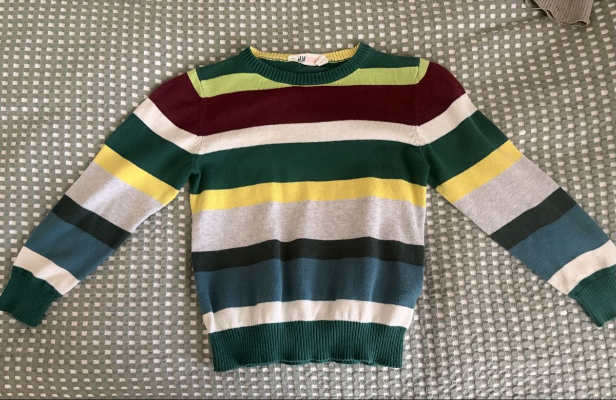 H&M Maglioni & Felpe: H&M Pullover, Gr. 122/128 gestreift  – Usato da Thun venduto da Spiga-Wenger 3