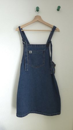 Lucy & Yak Mini Pini Pinafore Dress · UK 14 / US 10