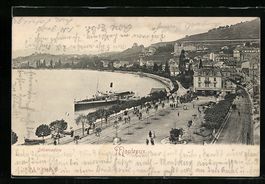 AK Montreux, Débarcadère, 1903