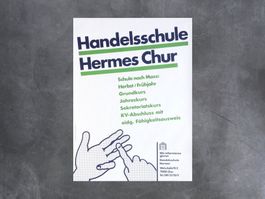 Plakat Handelsschule Hermes Chur