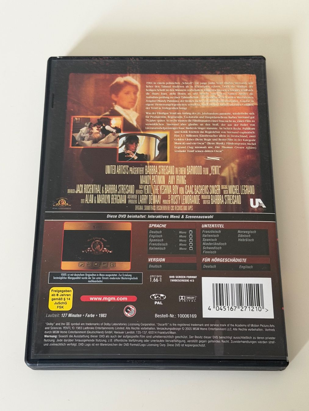 Tutti i DVDs: Yentl DVD Barbra Streisand – Usato da Altstätten SG venduto da sheamus 1