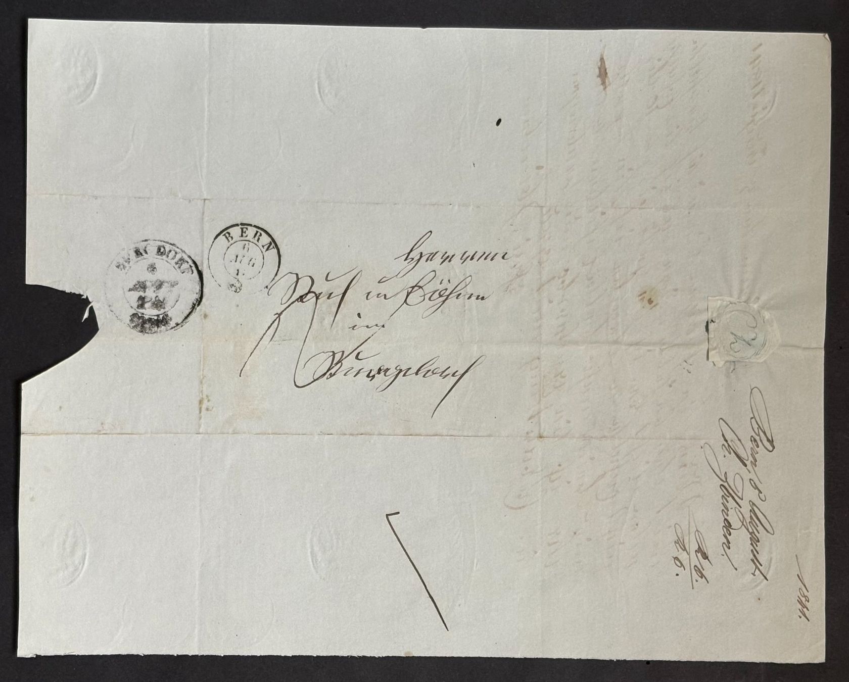 Documenti: HISTORISCHES HANDSCHRIFTLICHES DOKUMENT VON 1841 – Usato da Ostermundigen venduto da wini63