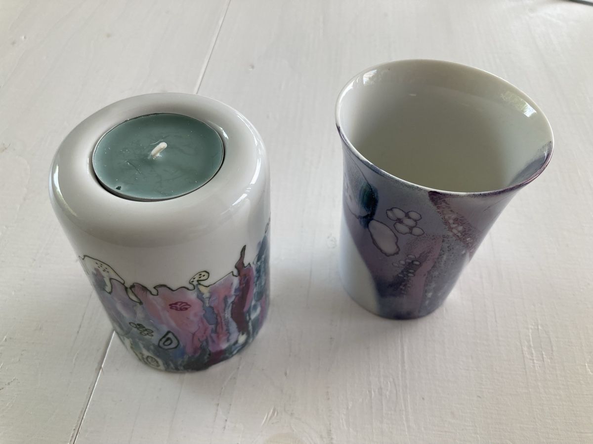 Tutte le decorazioni: Porzellan Kerzenhalter & Becher – Usato da Kesswil venduto da Branca-01 5