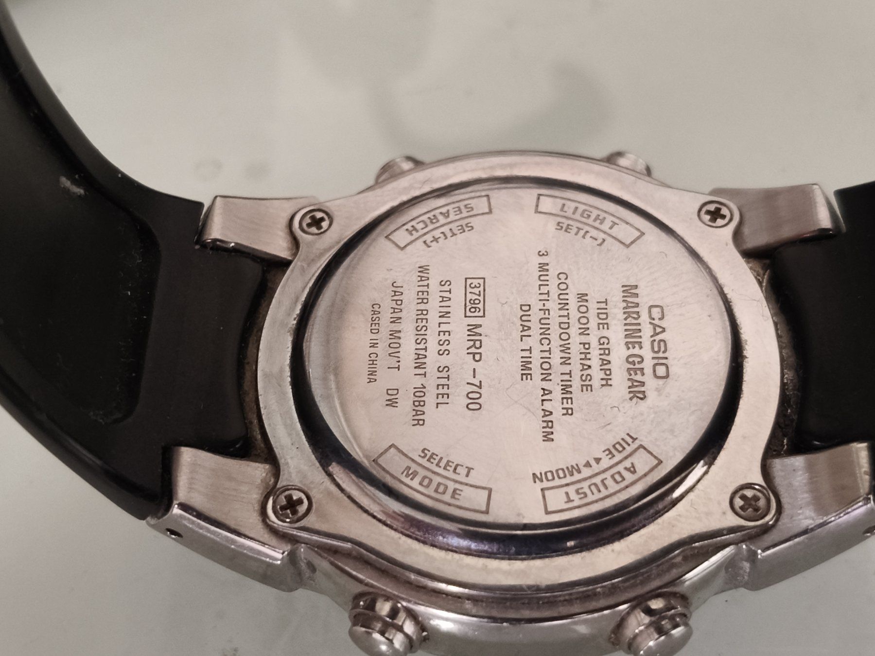 Casio Orologi: Casio "Marine Gear"-Twotimer Quarzuhr, läuft – Usato da Glattbrugg venduto da tarnkappenbomber 1