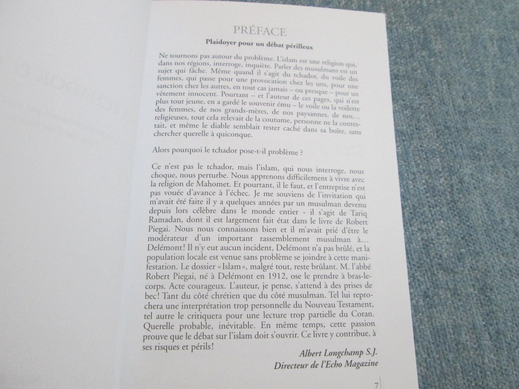 Bücher: Le tchador échaudé – Gebraucht aus Neuchâtel von Dualseele 2