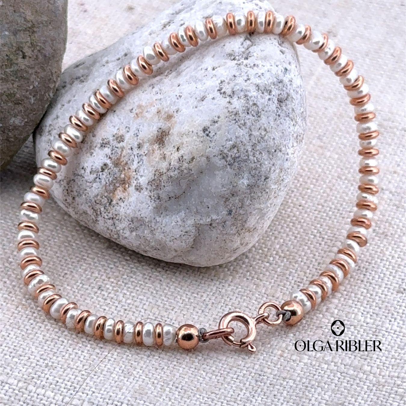 Olga Ribler Bracciali & Braccialetti: Armband mit Süsswasserperle – Nuovo (secondo la descrizione) da Luzern venduto da MonikaS03 2