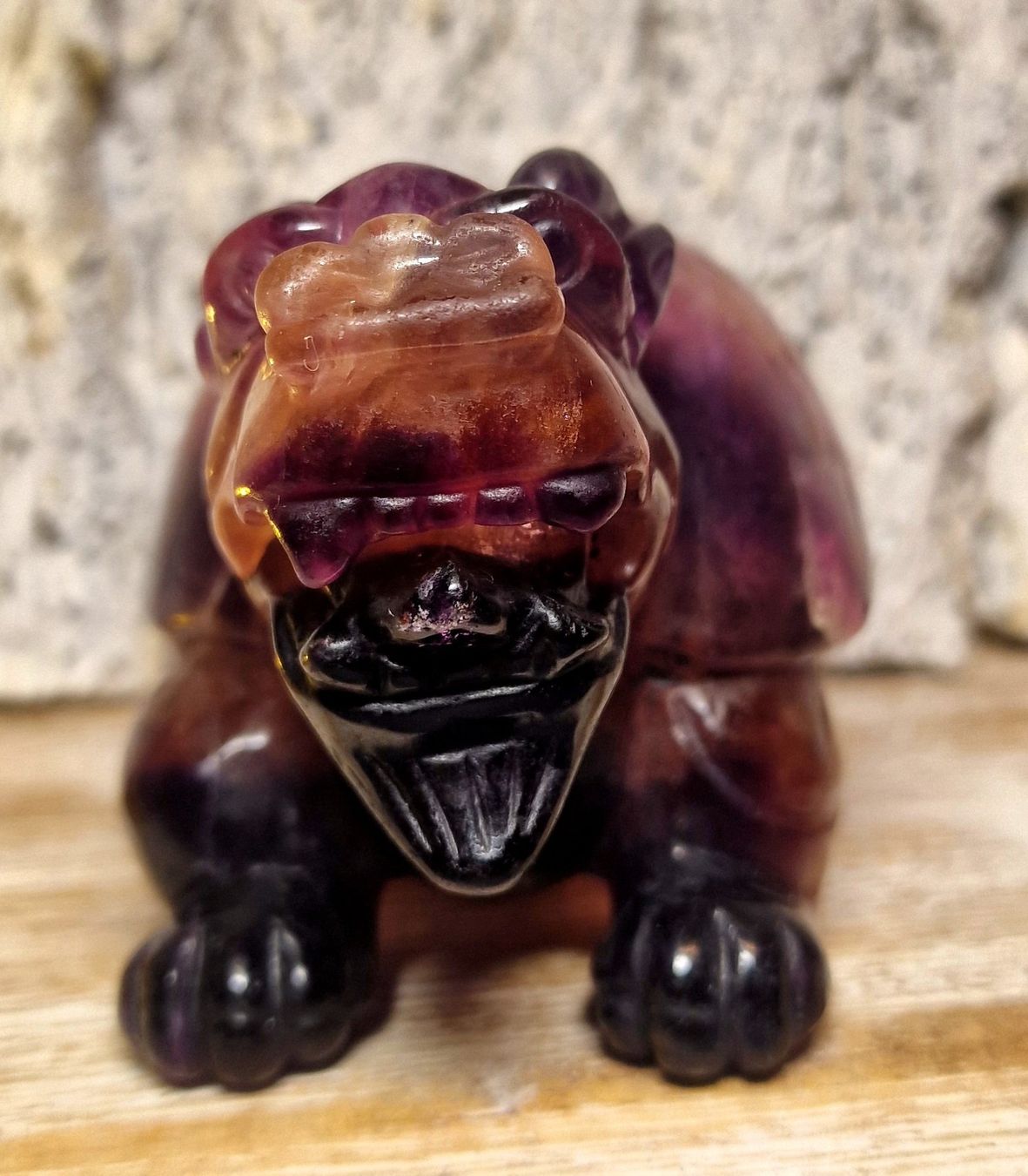 Minerali & Pietre curative: Longgui Drachenschildkröte aus Fluorit 895g – Nuovo (secondo la descrizione) da Matzingen venduto da Shay_Crystalz 5