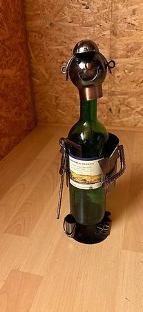 Porte bouteille amusant en métal