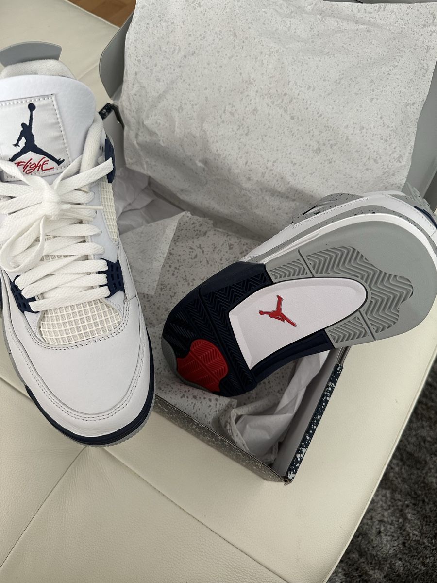 Jordan Scarpe da uomo: Nike Air Jordan 4 Retro Midnight Navy – Nuovo e nell'imballaggio originale da Uitikon Waldegg venduto da Almostheaven 7