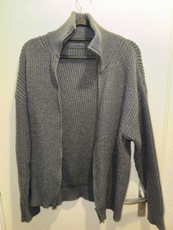 Cardigan zippé gris homme taille L bon état