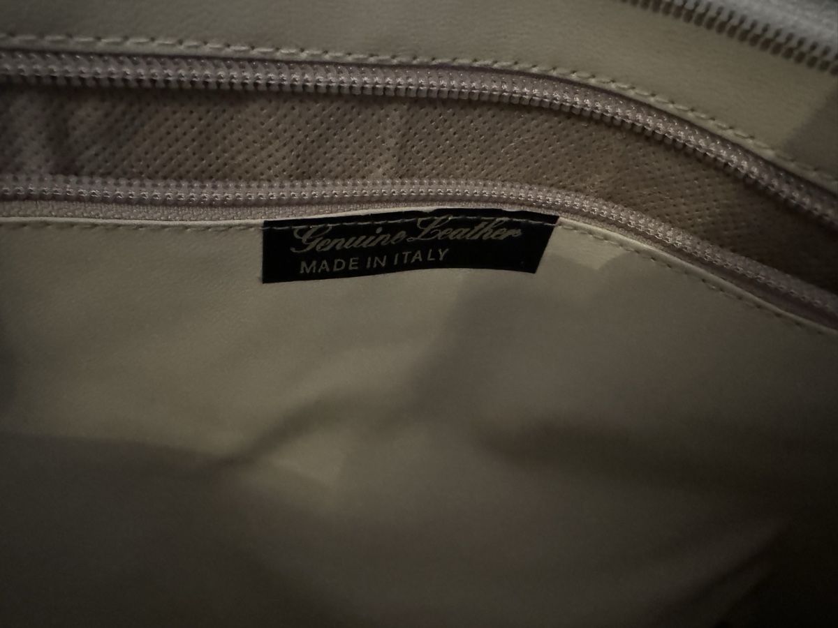 Borse da donna: Grosse Ledertasche, Made in Italy, beige – Usato da Lanzenhäusern venduto da Galaa 3