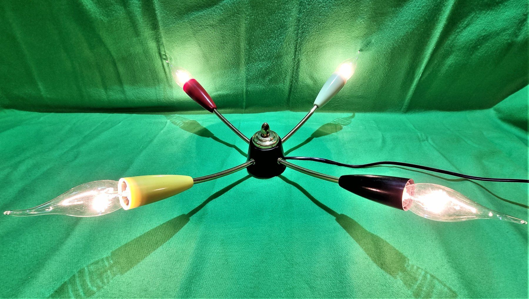 Lampadari & plafoniere: Spider Sputnik Deckenlampe aus Messing, 1950er – Usato da Emmenbrücke venduto da Lenssen 3