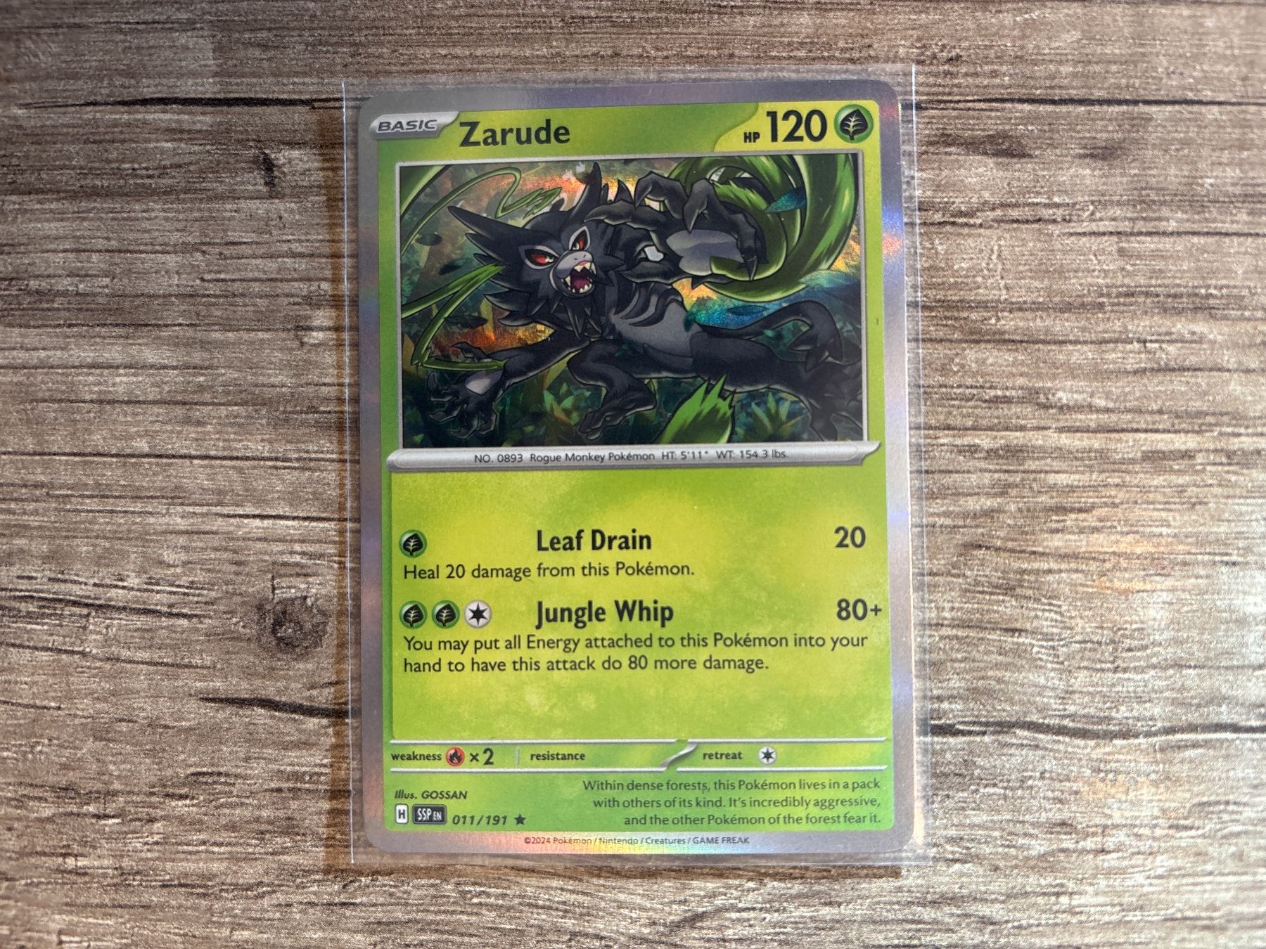 Pokémon Carte collezionabili: Zarude SSP EN NM – Nuovo (secondo la descrizione) da Frutigen venduto da swissTCGworld